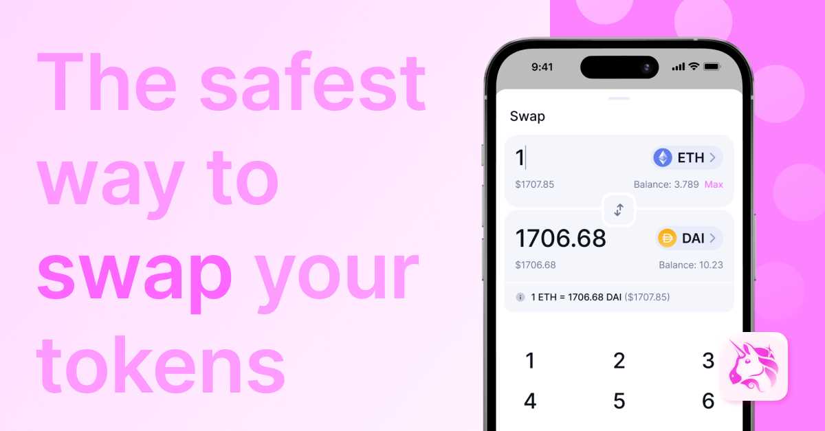 Uniswap上線iOS 錢包！支援多鏈、提供iCloud備份註記詞